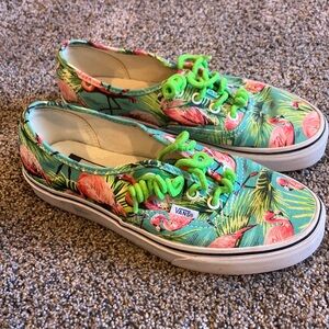 Vans Ultra Cush Flamingo Lace-Up Canvas Sneaker Shoes Women 7.5 US Men’s 6 Skate